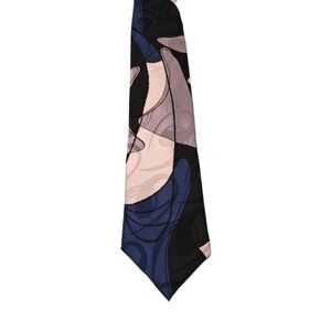 Vtg Screenplay by Martin Wong Men's Silk Tie Abstract Geometric Made in USA
